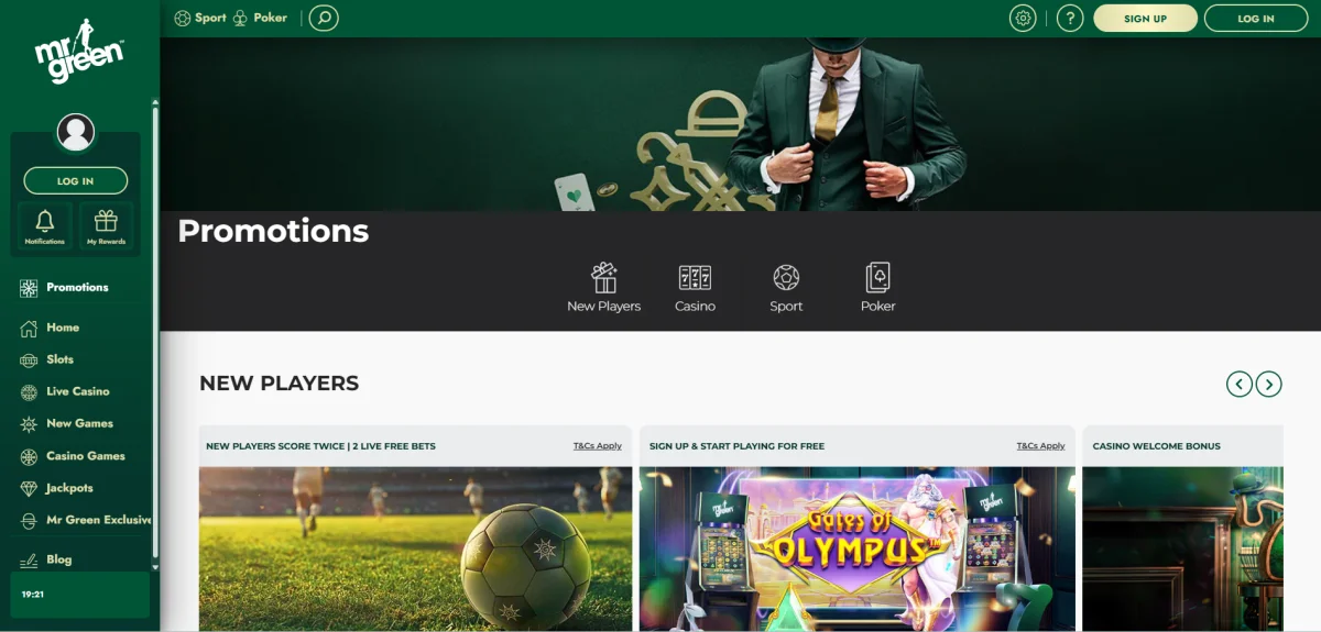 mr green casino bonus